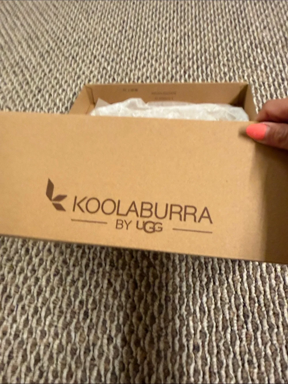 Koolaburra by UGG Chestnut Suede Platform Slide Sandals size 6, new in box